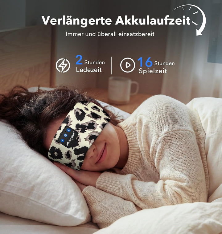 Schlafkopfhörer Bluetooth,Schlaf Kopfhörer Stirnband Bluetooth 5.4 Kopfhörer Geschenk für Männer/Fra