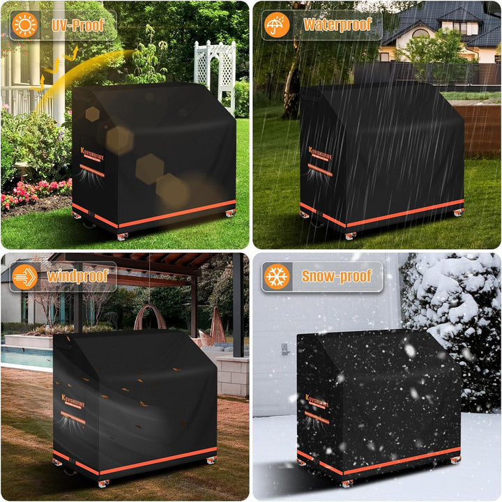 Kovshuiwe Matschküche Abdeckung wasserdichte, 110x50x95 cm Outdoor Spiele Küche 420D Oxford Stoff wa