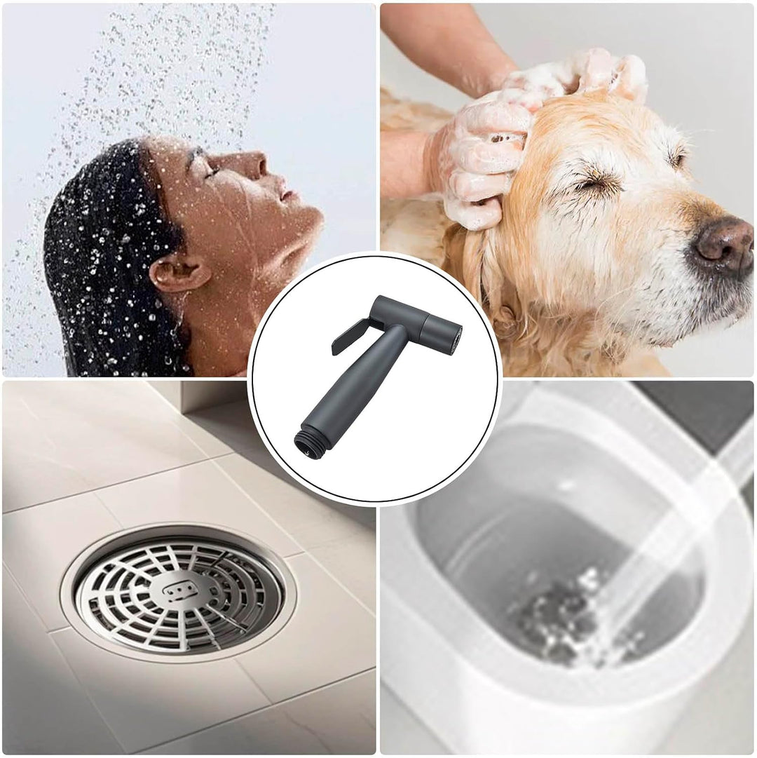 Bidet Handbrause Sprühkopf mit Handbrause Schlauch und Halter Bidet Dusche für Standard G1/2 Anschlu