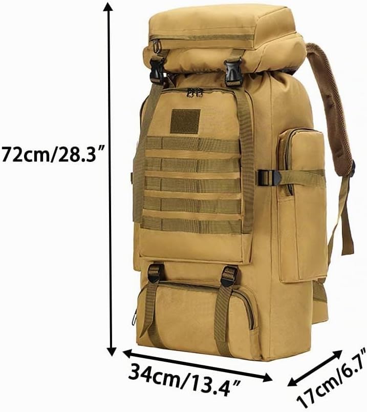 80 l Wanderrucksack, Camping-Rucksack, Jagd-Rucksack für Outdoor, wasserabweisend, taktischer Rucksa