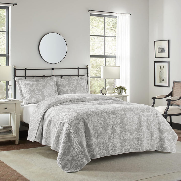 Laura Ashley Bettwäsche-Set aus Baumwolle, wendbar, mit passenden Kissenbezügen, leichte Heimdekorat