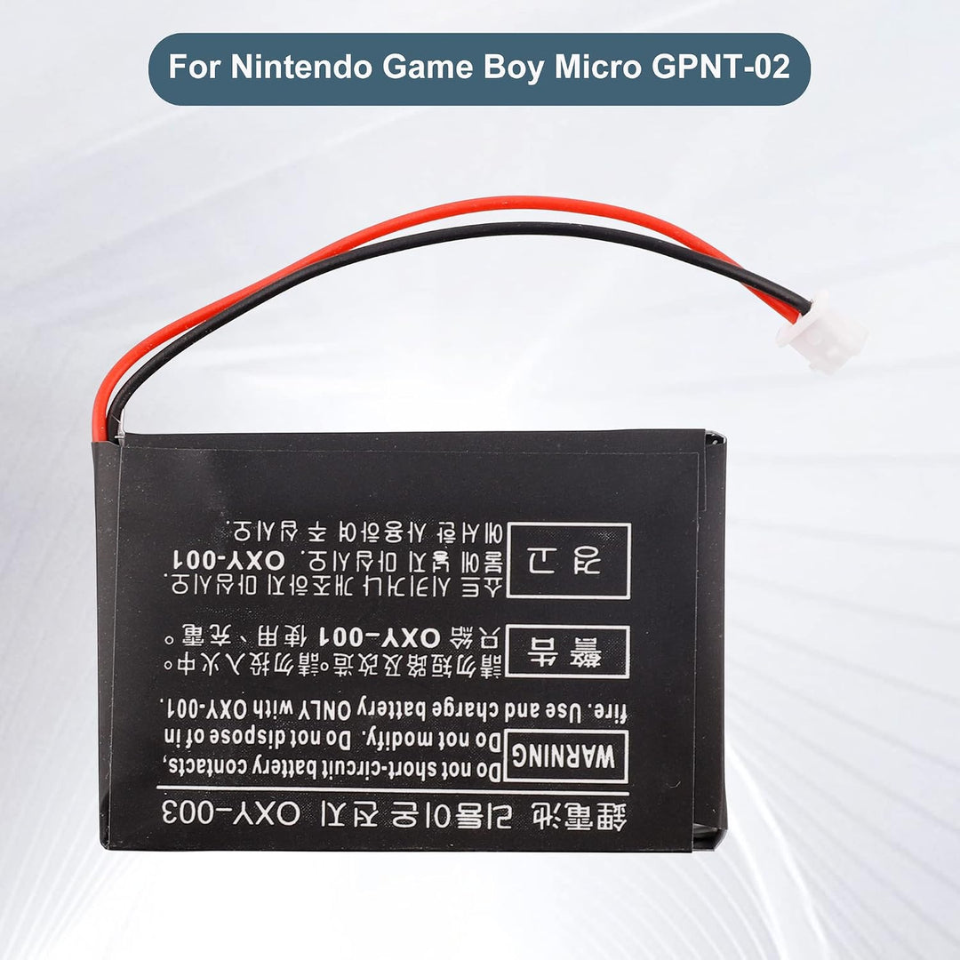 Ersatzakku OXY-003 OXY-001 Kompatibel mit Nintendo Game Boy Micro GPNT-02 with Tools, OXY-003