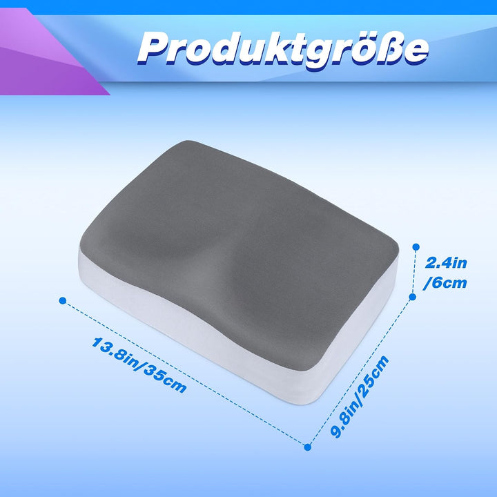 INFANZIA Sitzkissen Rudergerät, 45D Memory-Schaum, Anti-Rutsch, Grau