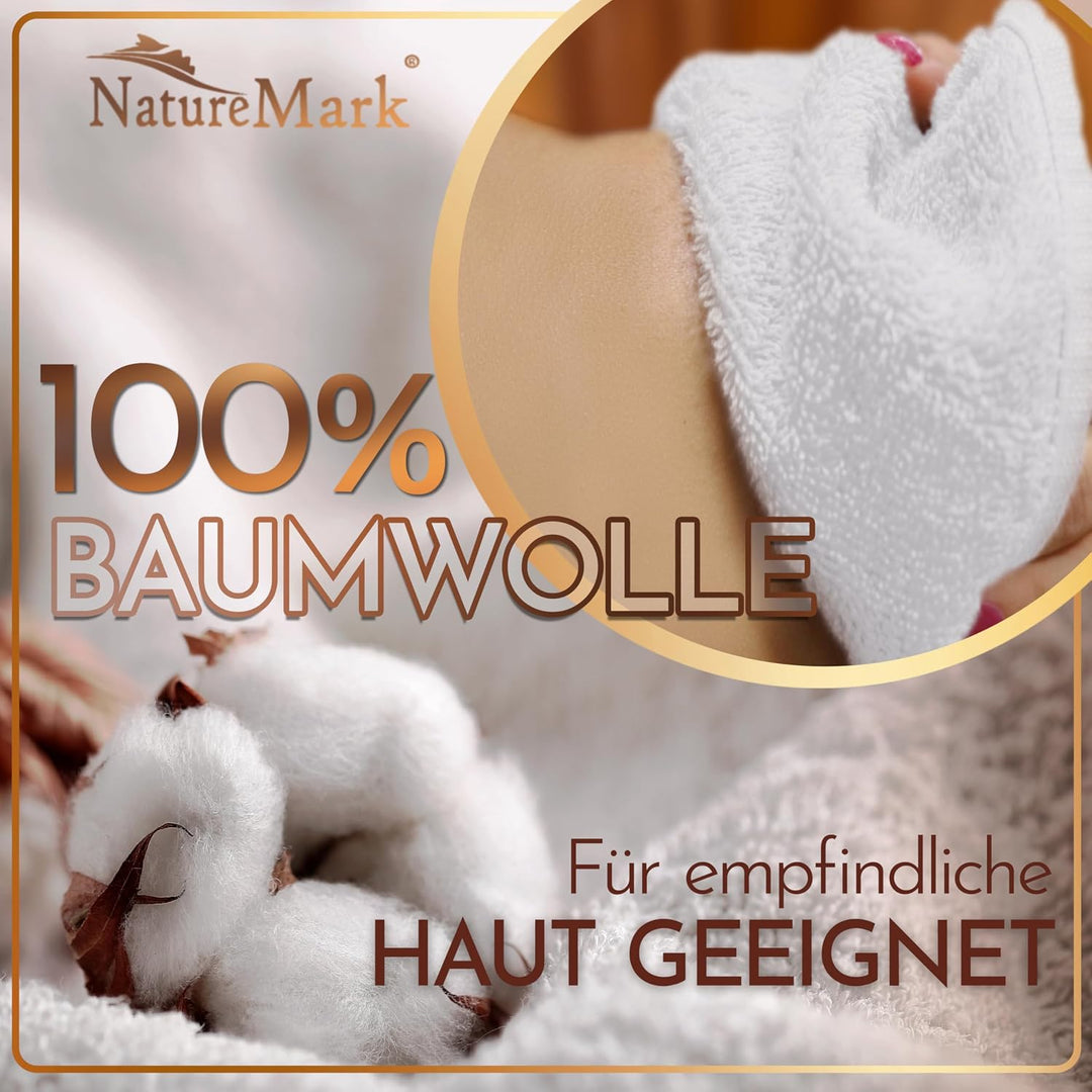 NatureMark SAUNATUCH/Badetuch – Premium Qualität 80x200cm – Sauna-Handtuch 100% Baumwolle – Farbe: W