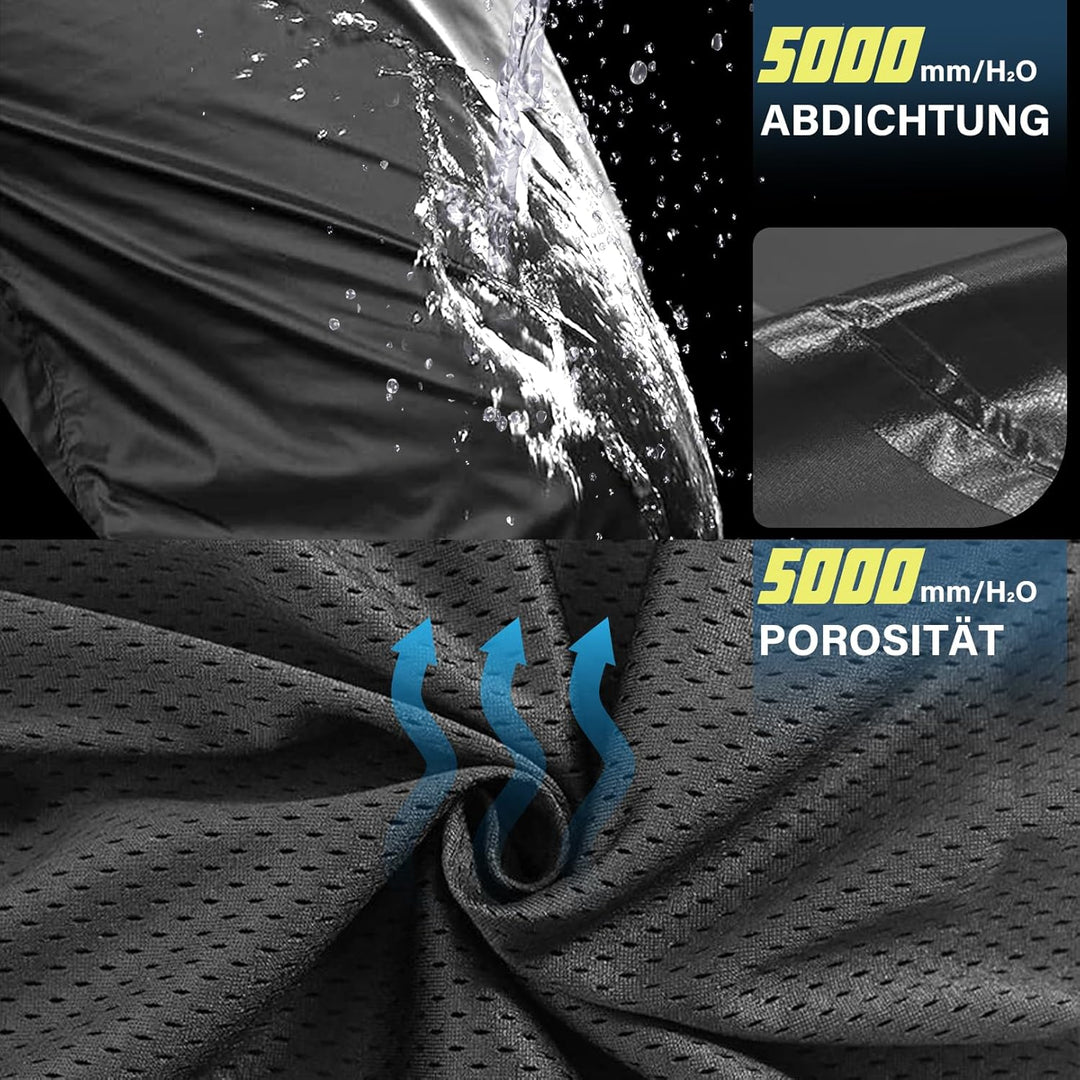 wasserdichte Regenhose für Herren Atmungsaktiv Winddicht Outdoorhose Elastischer Bund Hose Leichte R