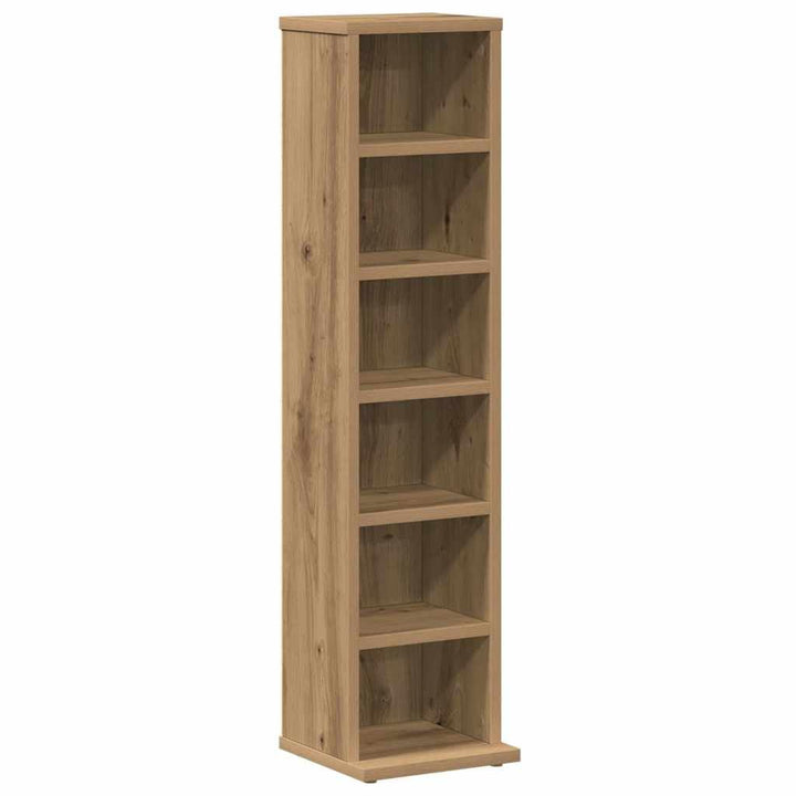 vidaXL CD-Regal Artisan-Eiche 21x20x88 cm Holzwerkstoff, Artisan-eiche