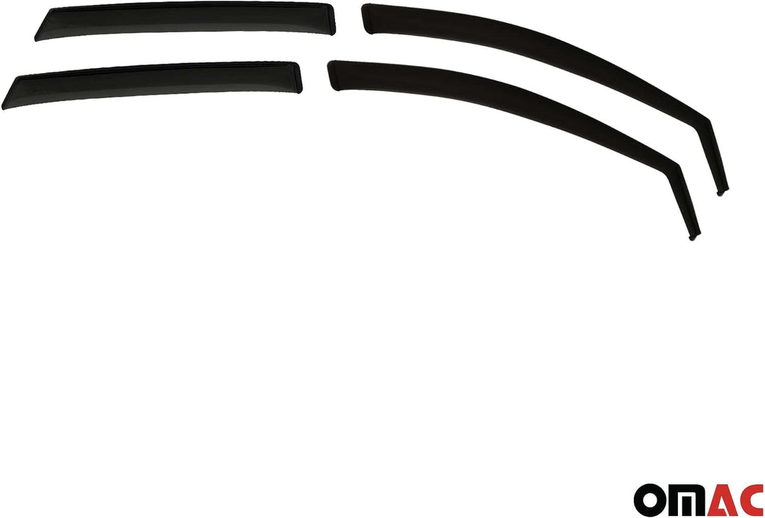 OMAC Windabweiser für Volvo XC40 2018-2026 Acryl Dunkel 4tlg Aerodynamisch Standard, Aerodynamisch S