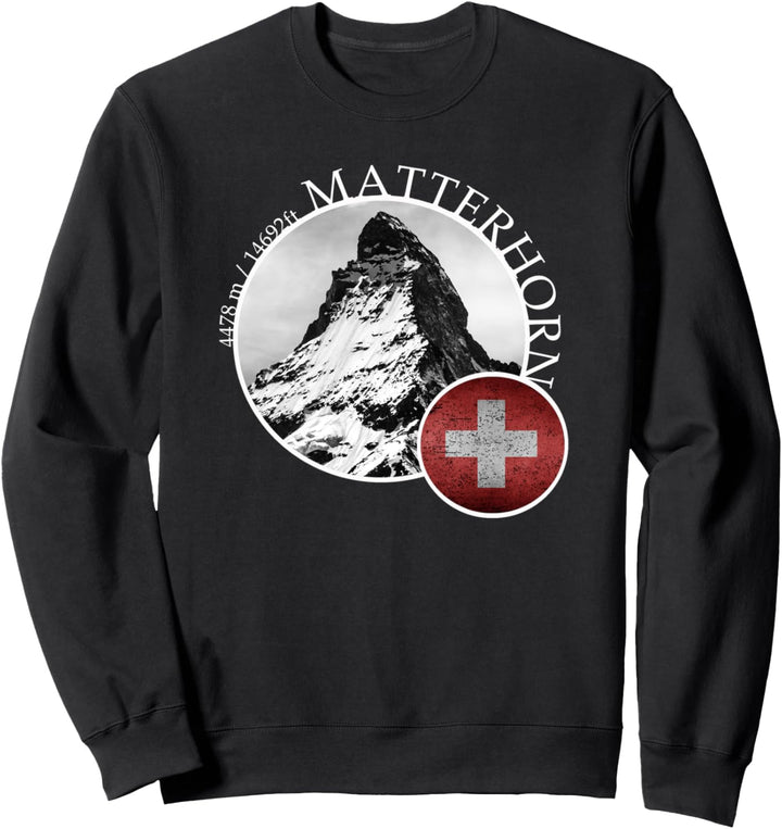 Matterhorn Zermatt Schweiz Alpen Sweatshirt