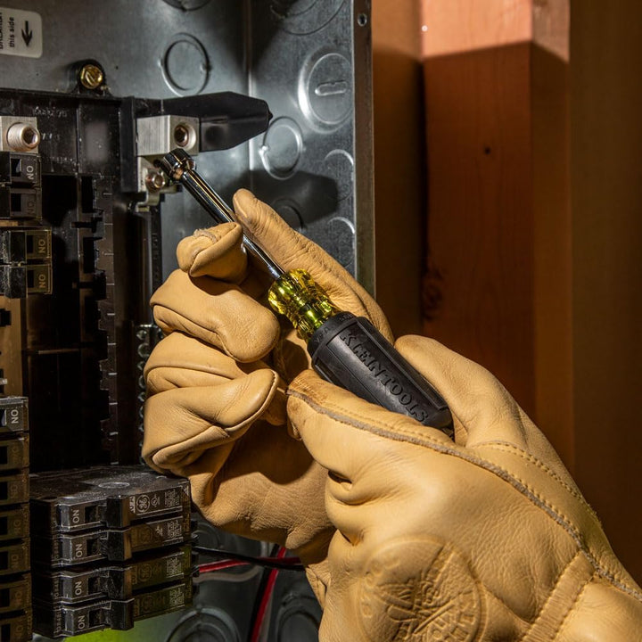 Klein Tools 65160 Steckschlüsselsatz, Gelb mit schwarzem Griff