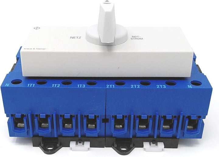 Kraus &amp; Naimer KG40B K950 VE2 +F437 Umschalter 4-polig 40A mit Stellung Netz 0 Notstrom Schnappbefes