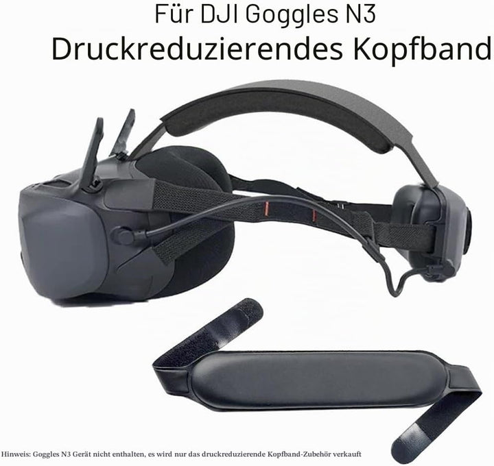 Kopfband-Gurt für DJI Goggles N3, einfach zu tragen Komfort Top Head Brace Belt Dekompression Kopfba