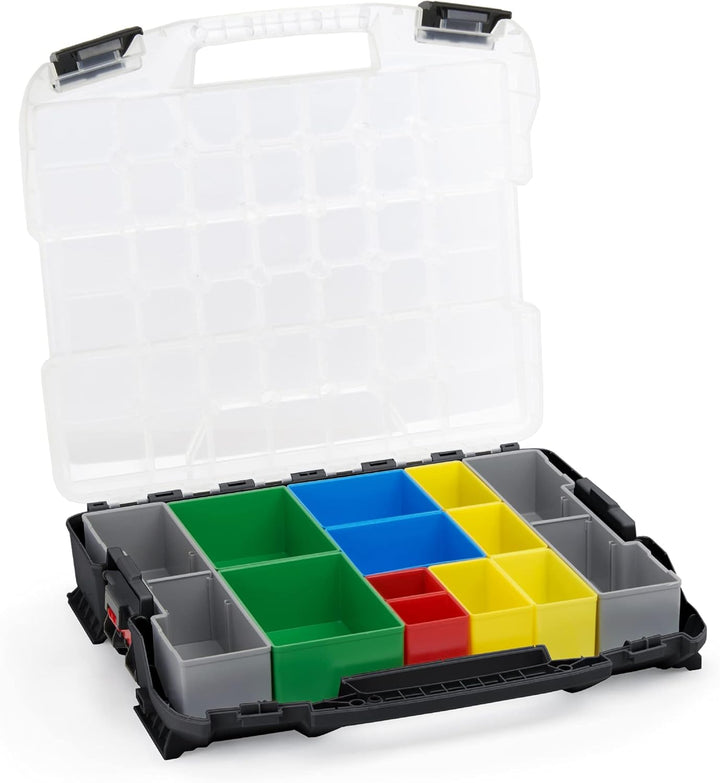 Bosch Sortimo W-BOXX 102 schwarz | Sortimentskasten L-Case | Schraubenbox Aufbewahrung mit Deckel |