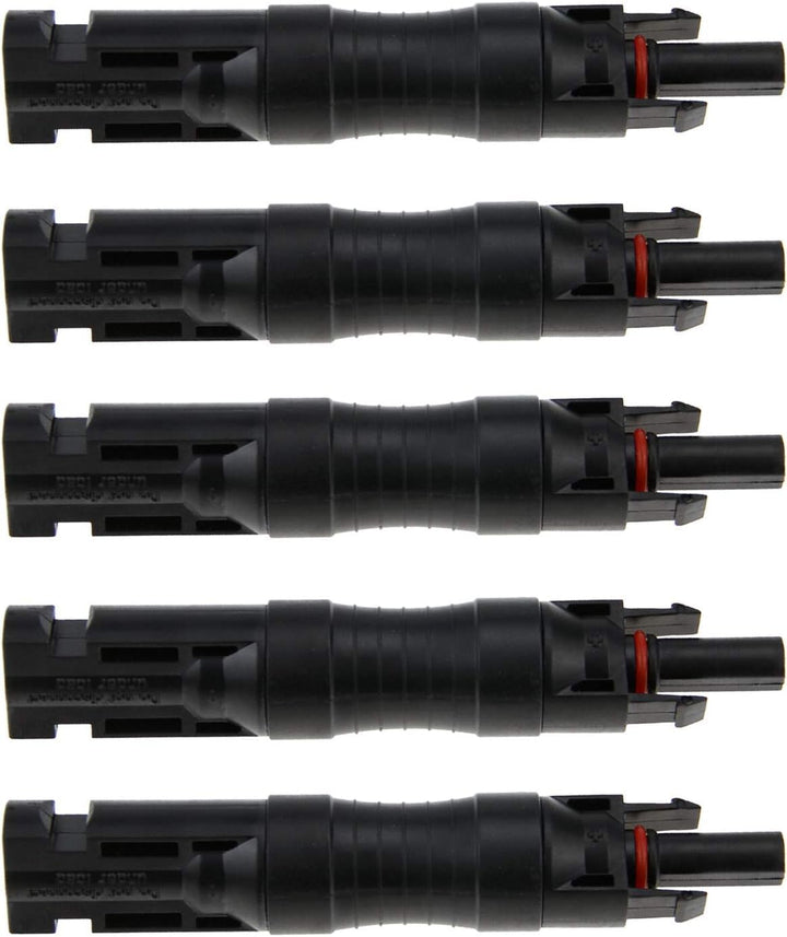 ZOOKOTO 5 x Solarpanel-PV-Stecker mit eingebautem 10 A, 15 A, 20 A, 25 A, 30 A Diode, wasserdicht, S
