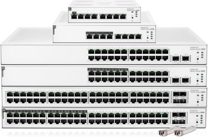 Aruba Instant On 1830 24-Port Gb Smart-Managed Layer-2-Ethernet-Switch | 24x 1G | 2X SFP | Lüfterlos