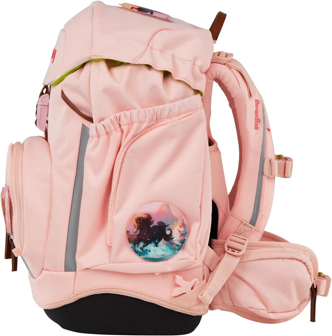 ergobag Schulranzen-Set Pack Set Einheitsgrösse Unzähmbär - Rosa, Einheitsgrösse Unzähmbär - Rosa