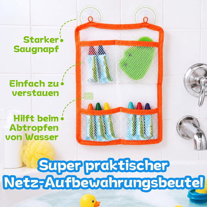 YPLUS Jumbo Badewannenstifte für Kleinkinder 1-4, 8 Farben Waschbar