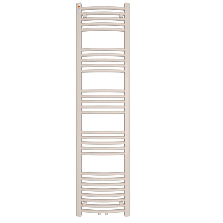 MERT Comfort Badheizkörper 400x1600mm Mittelanschluss verchromt im Kupfer/Nickel Bad gebogene Querro