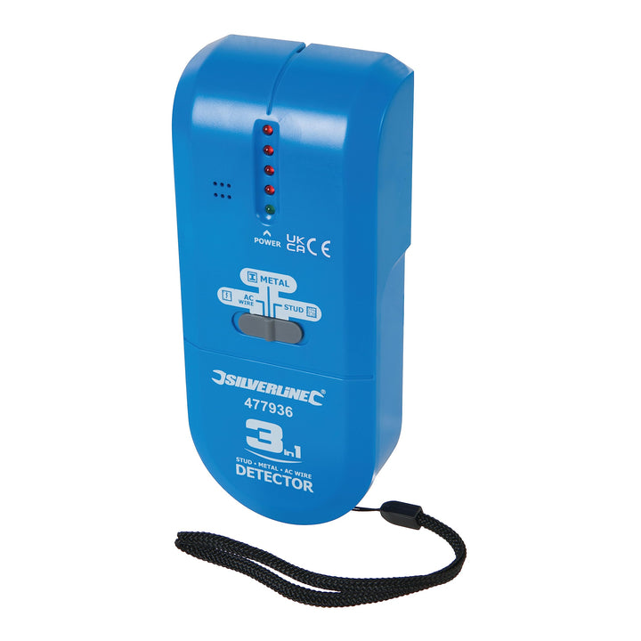 Silverline 477936 Kompaktes 3-in-1-Ortungsgerät 1 Stck. 9-V-Batterie (PP3)