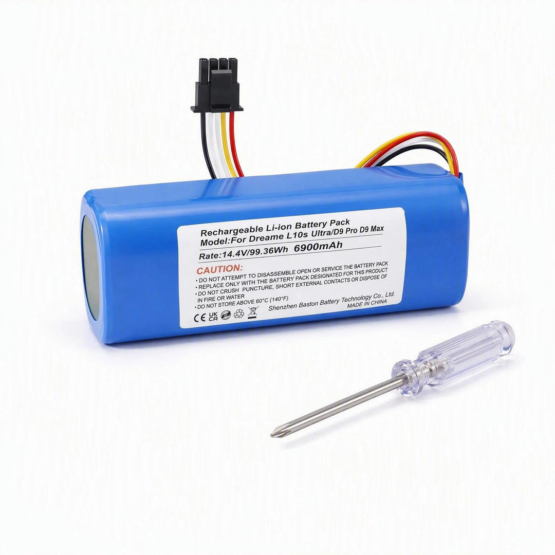 14,4V 6900mAh Ersatzakku für Dreame L10s Ultra L10 D10 D10s Z10 Pro/Ultra/Plus, für Dreame D9 F9 Max