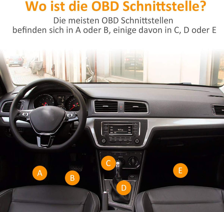 OBD2 Scanner, OBD2 Reader Classic Enhanced Universal Cable Car Engine Fault Code Scanner OBD Diagnos