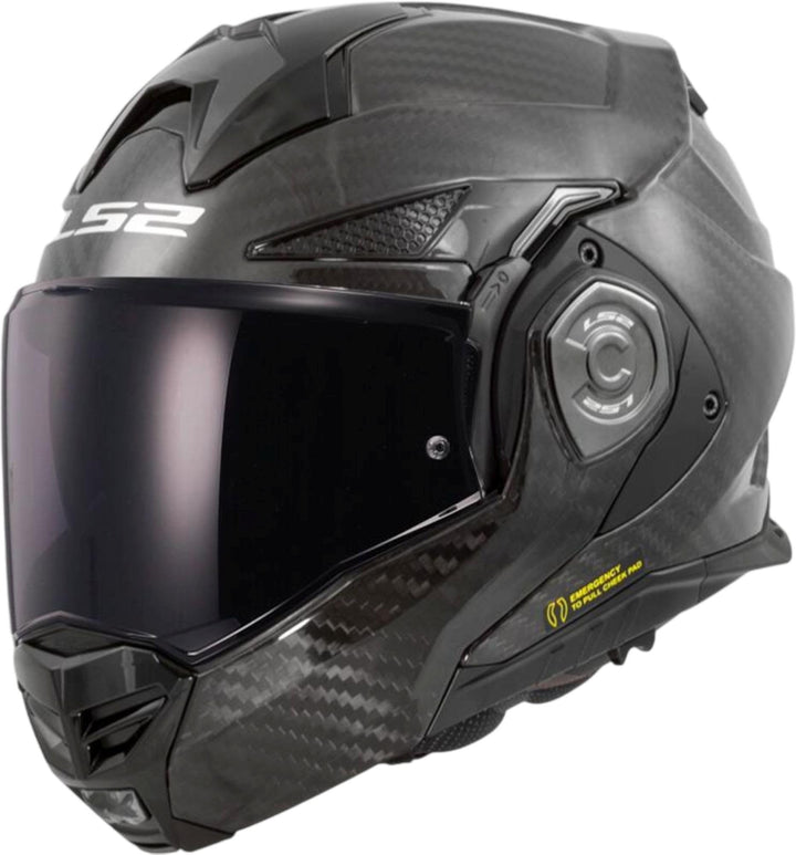 LS2 Klapphelm FF901 Advant X Carbon Solid ECE2206 Modularhelm Motorradhelm 3XL, 3XL