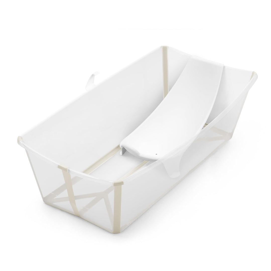 Stokke Flexi Bath XL (Sandy Beige) mit Newborn Support - Leichte Konstruktion &amp; einfach zu verstauen