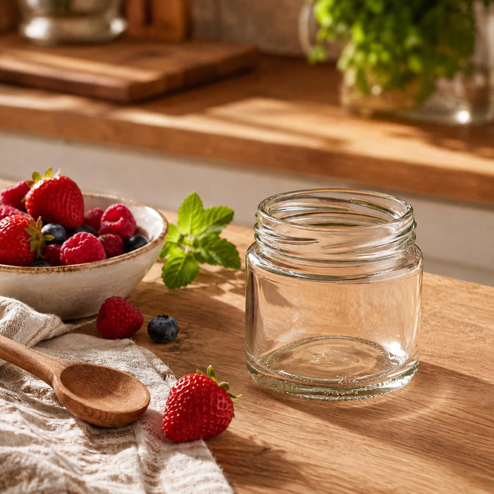 KADAX 100er Set Einmachgläser 200ml TO66, Marmeladengläser Vorratsgläser Mason Jar mit Schraubdeckel