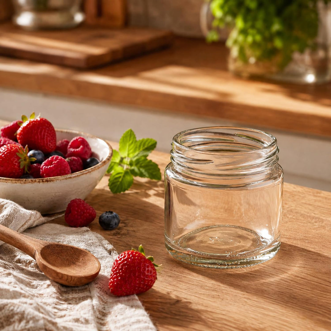 KADAX 100er Set Einmachgläser 200ml TO66, Marmeladengläser Vorratsgläser Mason Jar mit Schraubdeckel