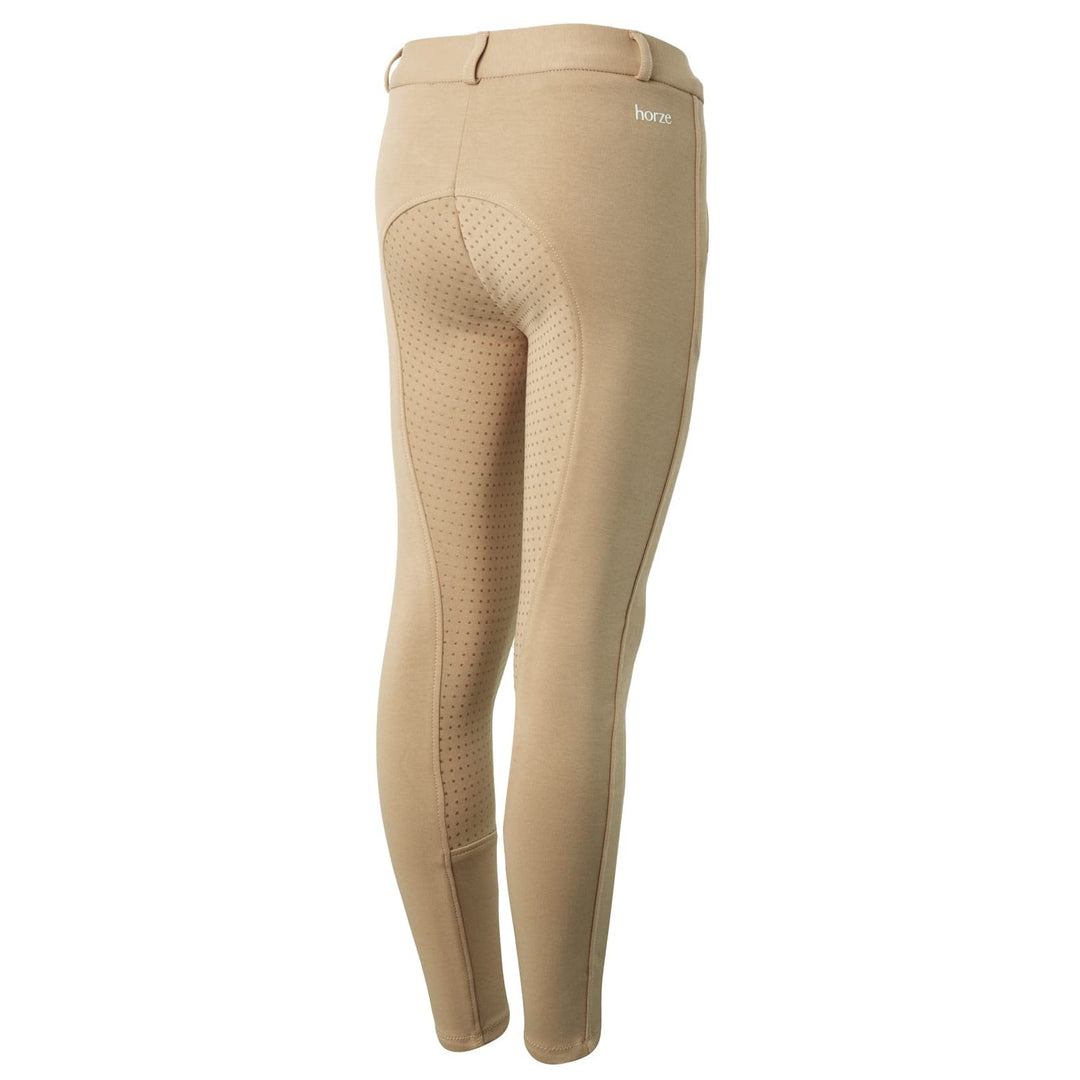 HORZE Kinder Reithose Active, Vollbesatz Reithose Mädchen mit Silikon Svpu XS, Svpu XS