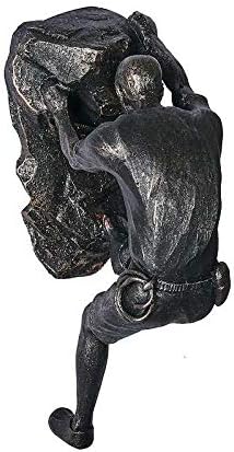 WJBABJ Klettern Charakter Charakter skulptur Wand hängen Hintergrund Wand Outdoor Sport Dekoration K