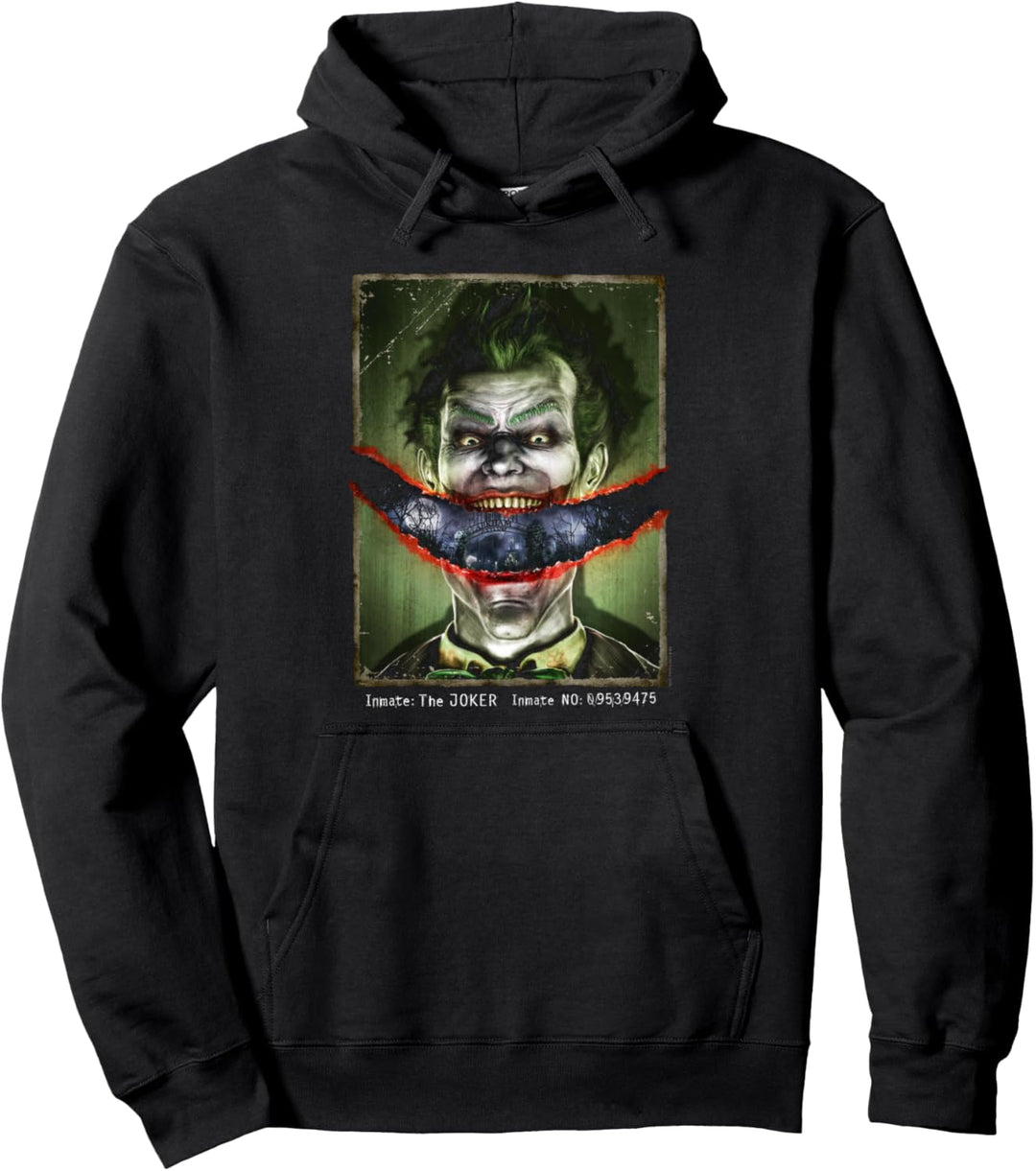 Batman: Arkham Asylum Joker Split Lip Pullover Hoodie