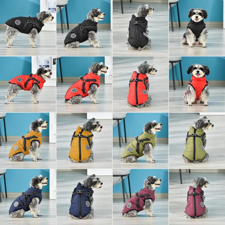 Savlot Hundejacke Winterweste Jacken Hundemantel Hundepullover Haustier Skifahren Kostüm Ärmellose B