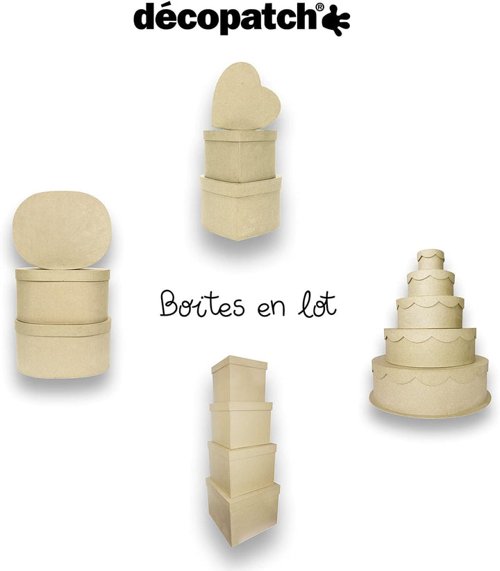 Décopatch BTS911C Packung mit 2 Boxen (zum Verzieren und Personalisieren, rechteckig, 25 x 20 x 20 c
