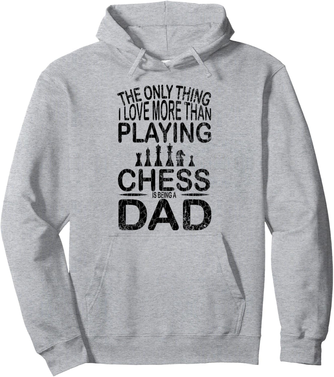 Schach spielt Papa lustig Sport Spieler Coach Grafik Pullover Hoodie