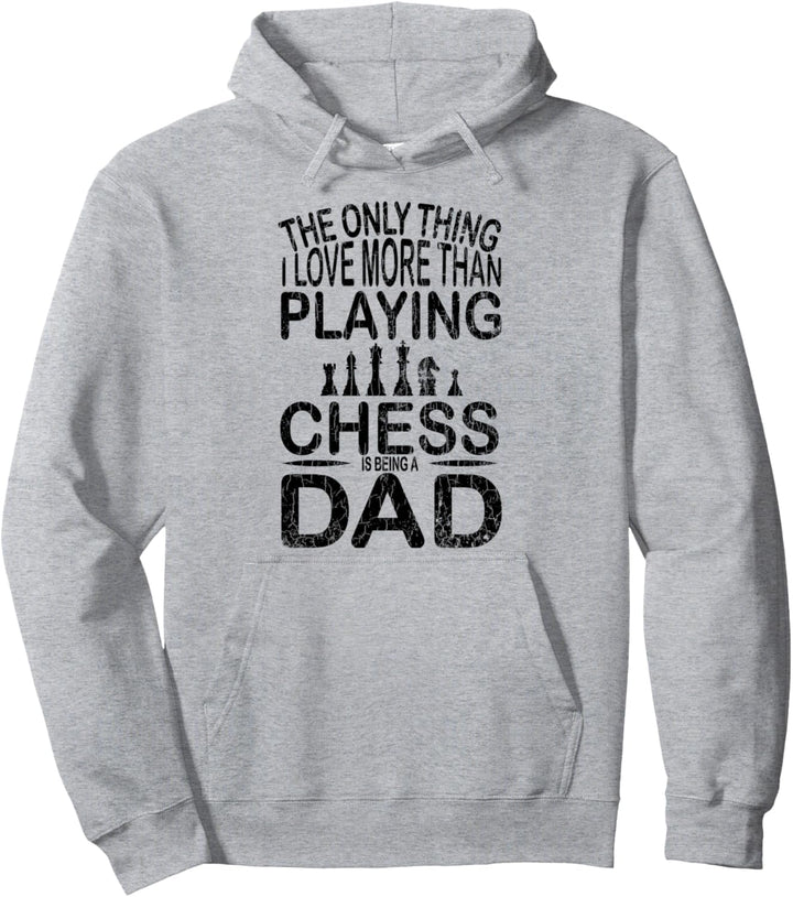 Schach spielt Papa lustig Sport Spieler Coach Grafik Pullover Hoodie