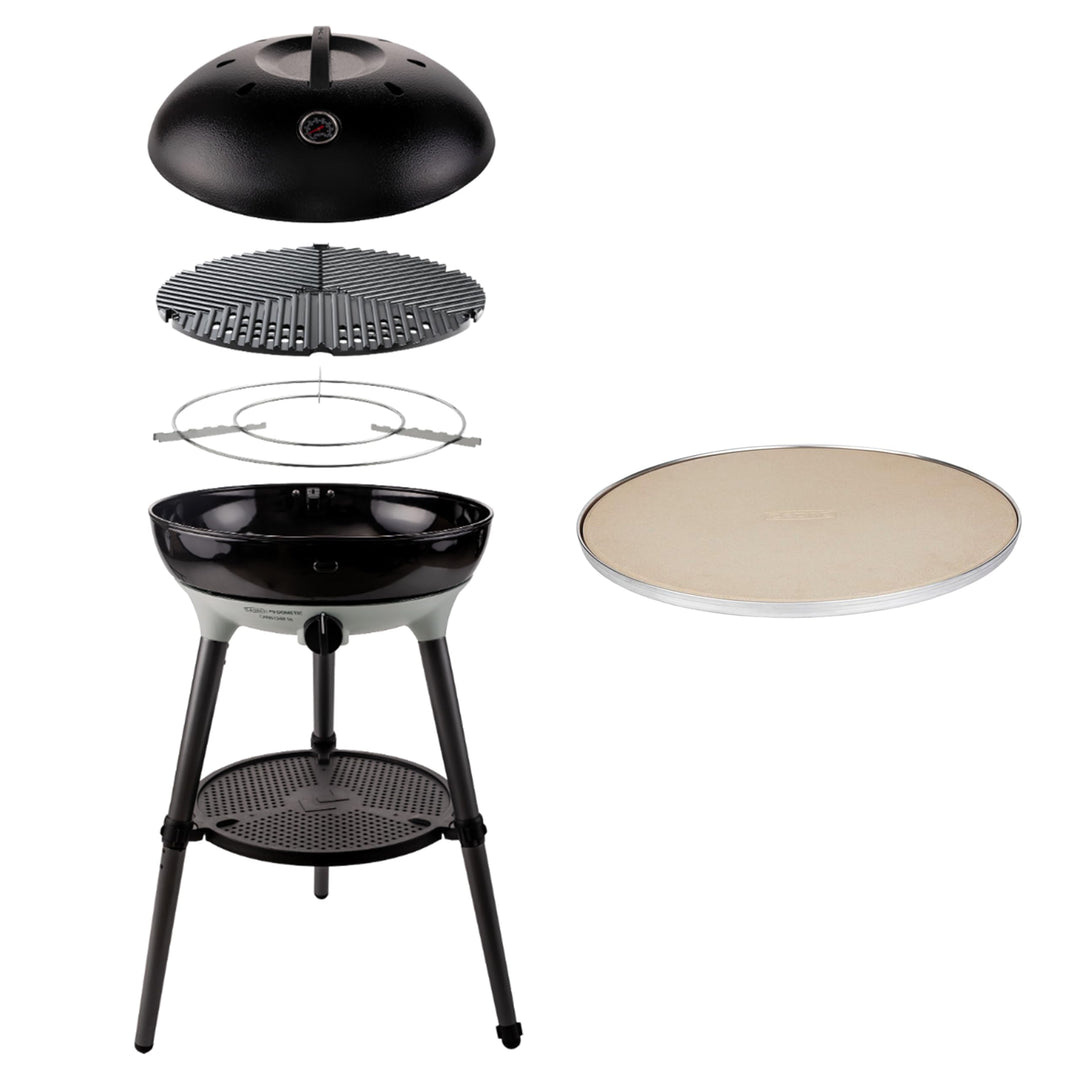 CADAC - Carri Chef 50 BBQ 50mBar + Pizzastein Pro 50 BBQ 50mBar + Pizza Stone Pro 50, BBQ 50mBar + P