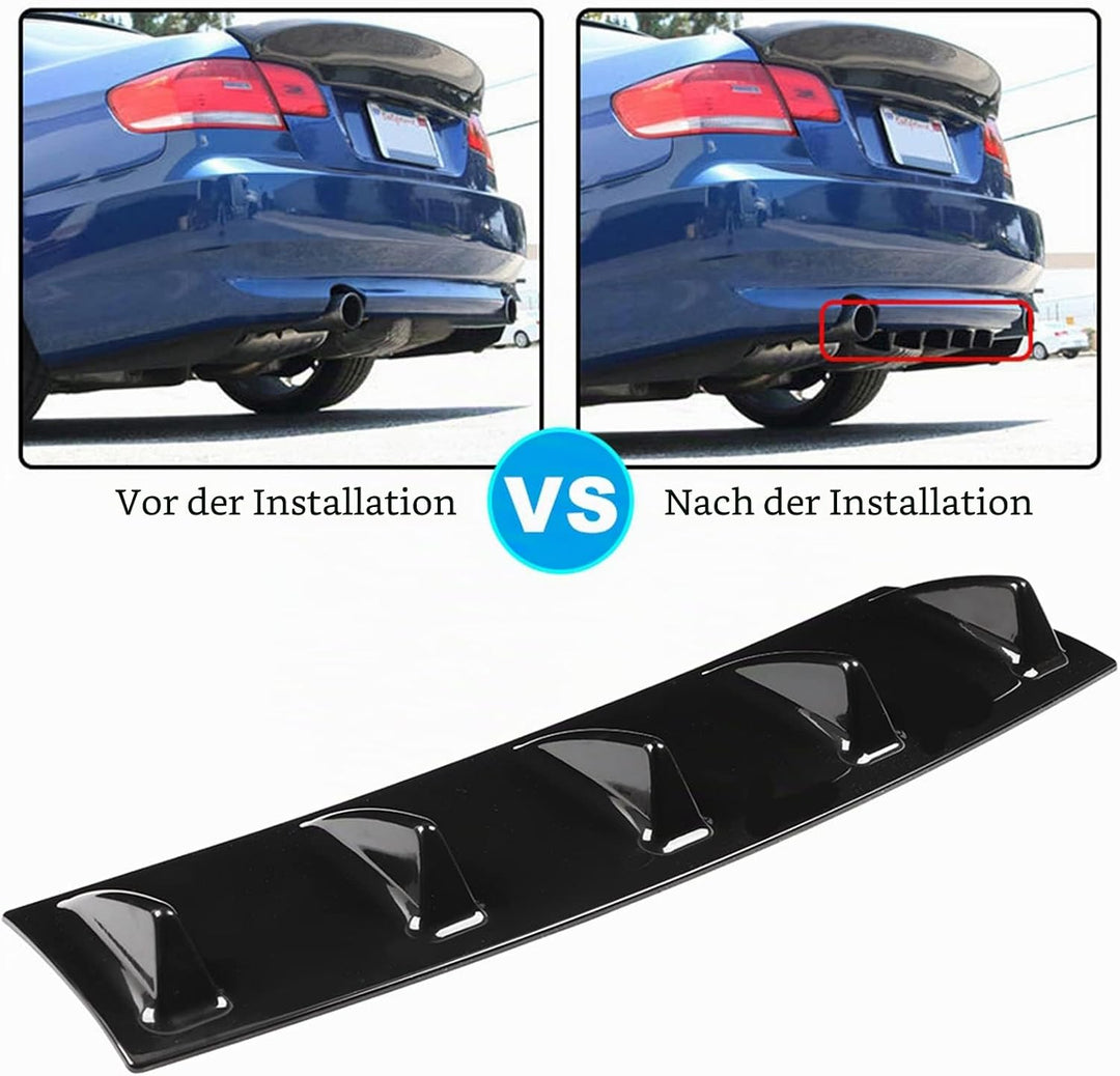 Heckschürze Spoiler, Universal Auto Heckschürze Chassis Haifischflosse Spoiler Flügellippe Diffusor