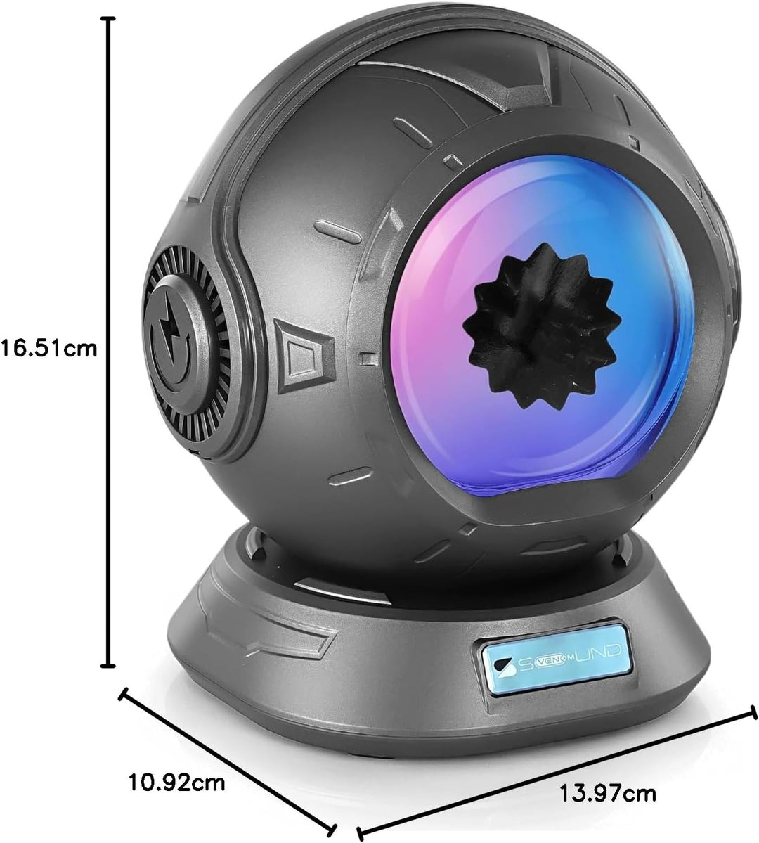 sovenomund Ferrofluid Lautsprecher, Ferrofluid Audio Visueller Bluetooth-Lautsprecher, tanzendes Fer