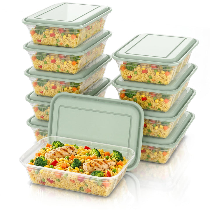 Arendo – Meal Prep Box – 10er Set – 950 ml – Vorratsdosen – Wiederverwendbar – spülmaschinengeeignet