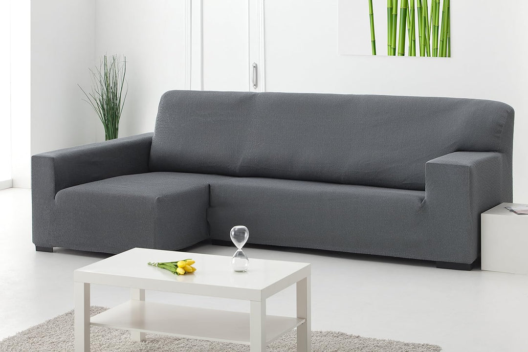 Martina Home - Sofabezug für Chaise Longue, Modell Túnez, Stoff, Flaschengrün, kurzes Eckteil rechts