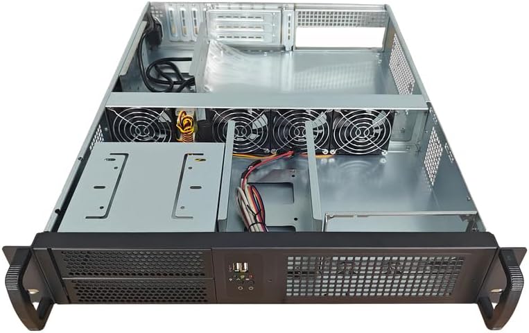 Rack Chassis 19" 2U Black 2U Schwarz, 2U Schwarz