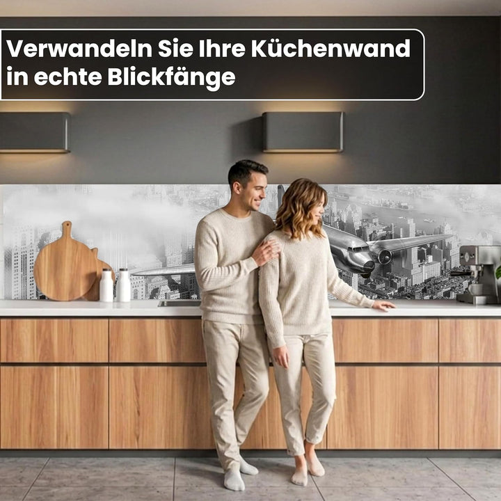 Dimex Küchenrückwand Folie selbstklebend Flugzeug | Klebefolie - Dekofolie - Spritzschutz für Küche