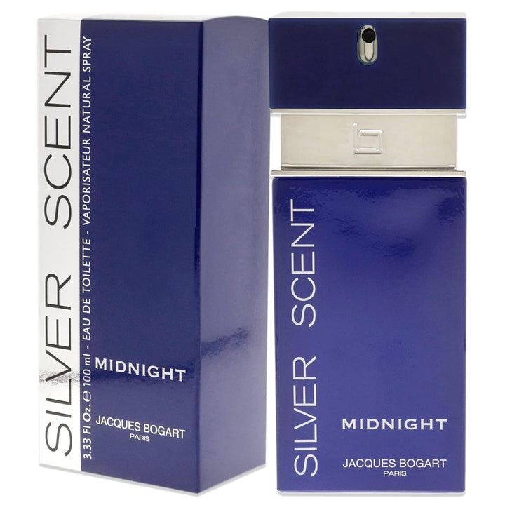 Jacques Bogart Silver Scent Midnight Eau de Toilette Zerstäuber für Männer,100ml 100 ml (1er Pack),