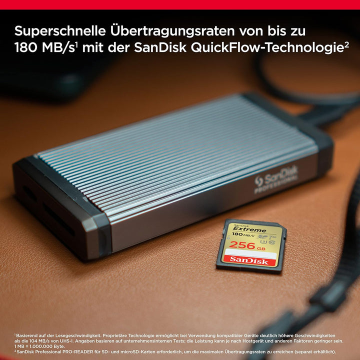 SanDisk Extreme SDXC UHS-I Speicherkarte 512 GB (V30, 180 MB/s Übertragung, U3, 4K UHD Videos, SanDi