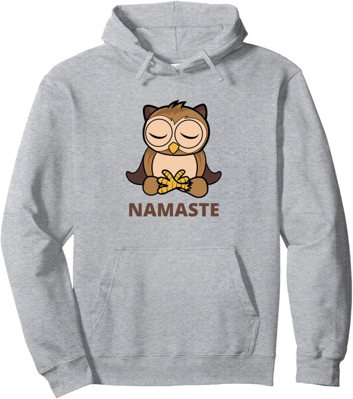 Meditation Yoga Eule Namaste Eule Pullover Hoodie