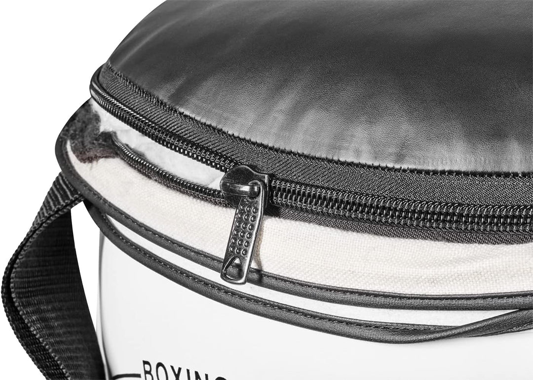 Bad Company Jab &amp; Hook Boxsack als Erdnuss-Form I Gefüllter Kunstleder Punching Bag 100 x 35 cm (30