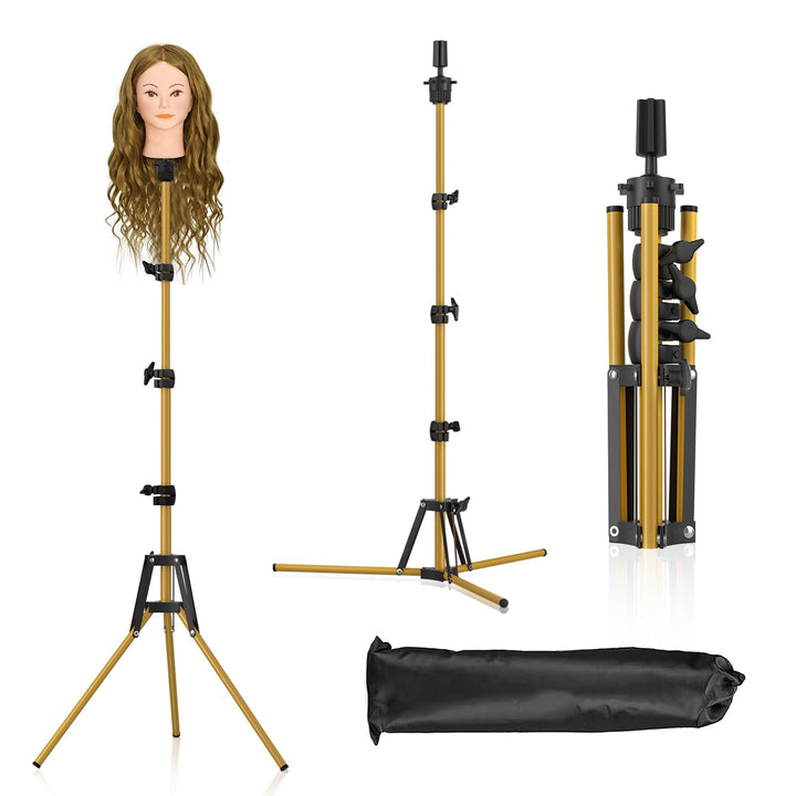 Mannequin-Kopfständer, 160 cm, verstellbarer Perückenständer, verstärktes Metall, Mannequinkopfständ