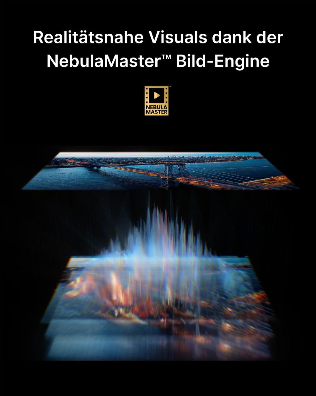 NEBULA Cosmos 4K SE Smart-Beamer, 4K High-Brightness-Projektor mit Dolby Vision, 200" Grossbildschir