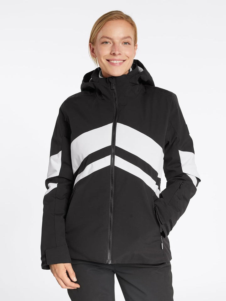 Ziener Damen Telia Ski-Jacke/Winter-Jacke | warm, atmungsaktiv, wasserdicht (1er Pack) 38 Schwarz, 3