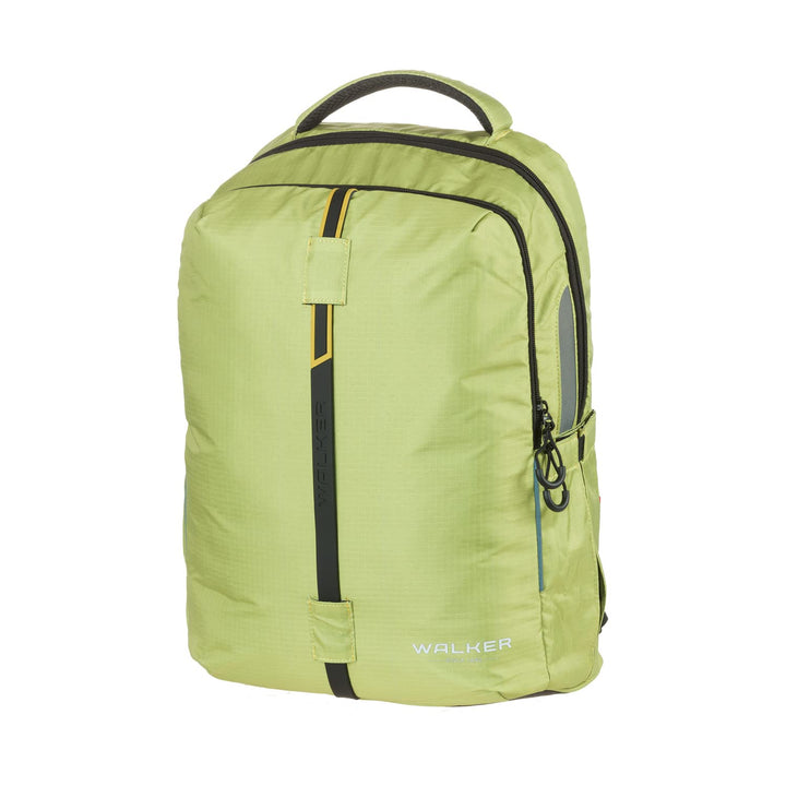 Walker Unisex Kinder Schulrucksack College 2.0 Green Polygon mit 3 Fächern, Reissverschlusstasche, S
